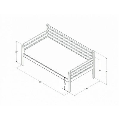 Lit de repos Somette Boho avec lit escamotable supplémentaire (matelas non inclus)