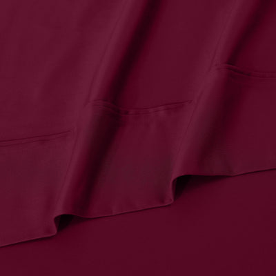 Parure de draps unie écologique en coton égyptien de qualité supérieure 1 200 fils