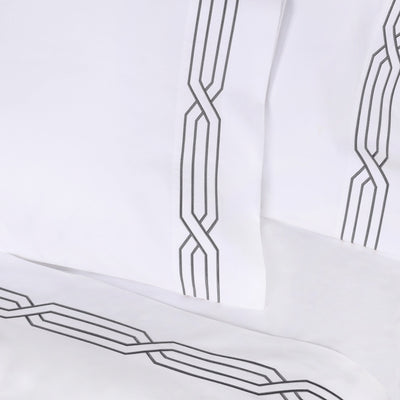 Parure de draps unie écologique en coton égyptien de qualité supérieure 1 200 fils