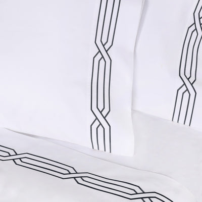 Parure de draps unie écologique en coton égyptien de qualité supérieure 1 200 fils