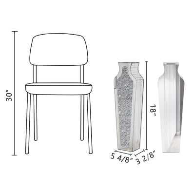 Grand vase de sol en diamant concassé