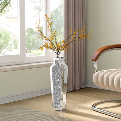 Grand vase de sol en diamant concassé