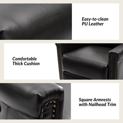 Ensemble de 2 fauteuils inclinables électriques pivotants et à bascule traditionnels Tobias par HULALA HOME