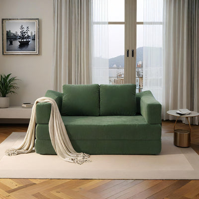 Canapé-lit convertible rembourré 70,87 $, fauteuil convertible, canapé de sol confortable pour salon, chambre, tissu chenille