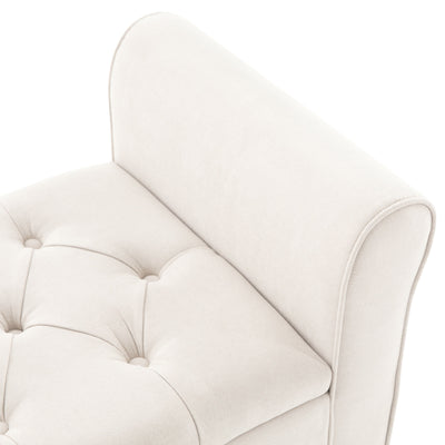 Banc de rangement rembourré, banc d'entrée avec dessus rabattable touffeté, 50,4 pouces