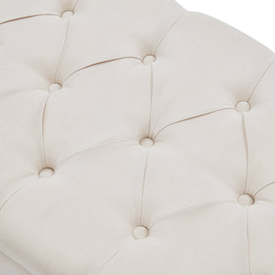 Banc de rangement rembourré, banc d'entrée avec dessus rabattable touffeté, 50,4 pouces