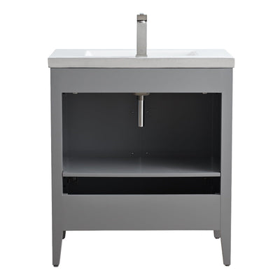 Meuble-lavabo simple Vanity Art 20, 24 ou 30 avec dessus en céramique