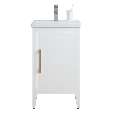 Meuble-lavabo simple Vanity Art 20, 24 ou 30 avec dessus en céramique