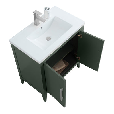 Meuble-lavabo simple Vanity Art 20, 24 ou 30 avec dessus en céramique