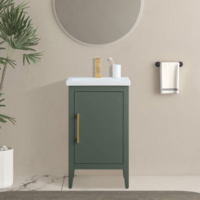 Meuble-lavabo simple Vanity Art 20, 24 ou 30 avec dessus en céramique