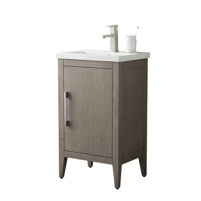 Meuble-lavabo simple Vanity Art 20, 24 ou 30 avec dessus en céramique