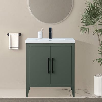 Meuble-lavabo simple Vanity Art 20, 24 ou 30 avec dessus en céramique