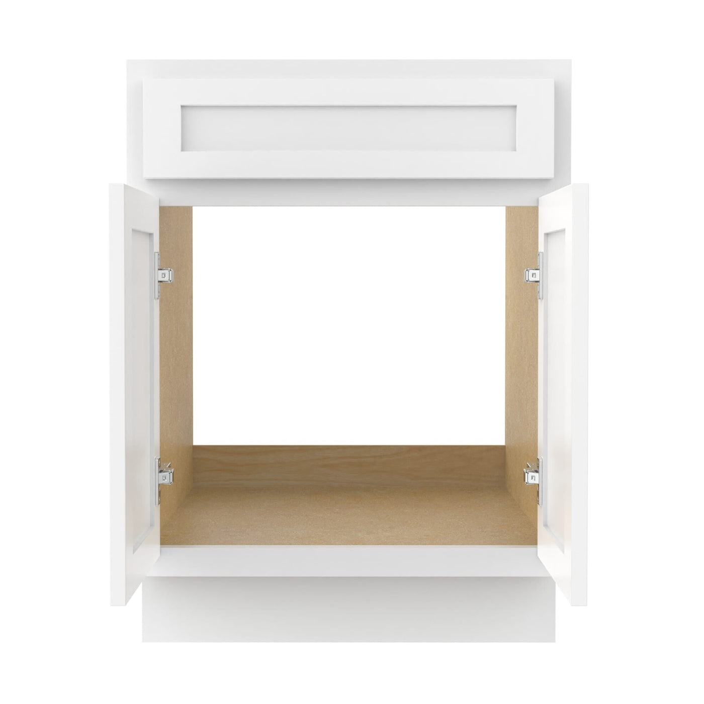 Meuble-lavabo simple en bois massif de 24 pouces de Vanity Art