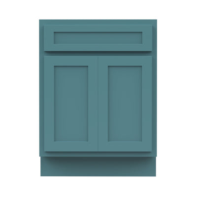 Meuble-lavabo simple en bois massif de 24 pouces de Vanity Art