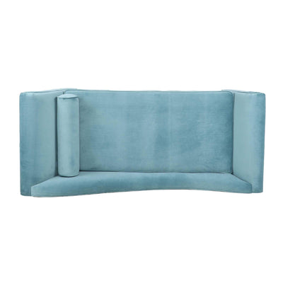 Chaise longue vintage avec accoudoirs en volutes par Christopher Knight Home
