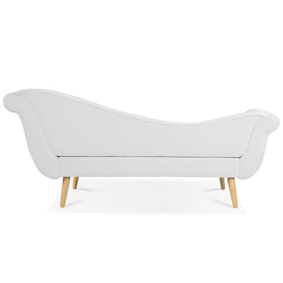 Chaise longue vintage avec accoudoirs en volutes par Christopher Knight Home