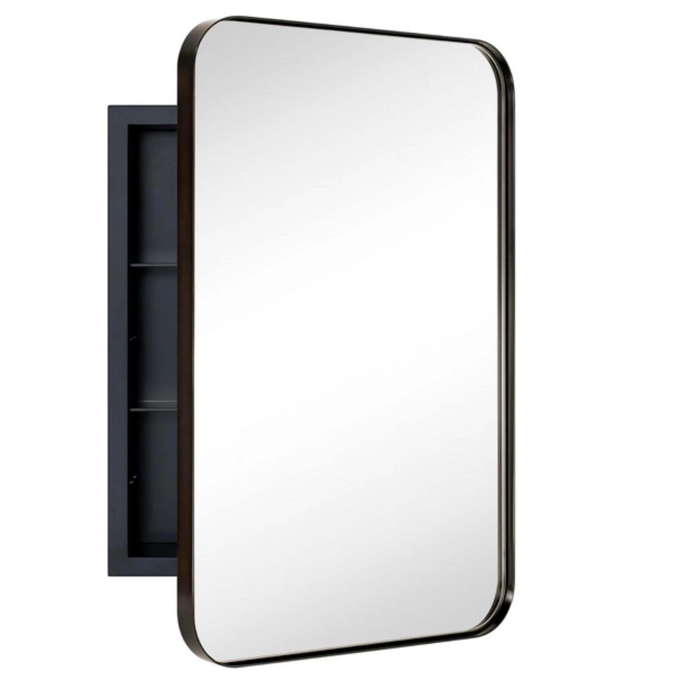 Armoire à pharmacie encastrée TEHOME WH avec miroir et étagères réglables