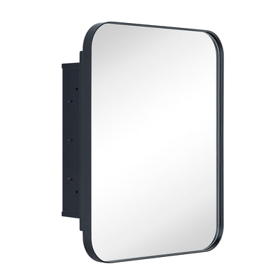 Armoire à pharmacie encastrée TEHOME WH avec miroir et étagères réglables