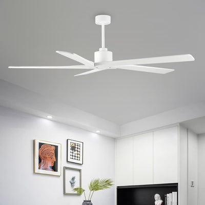 Ventilateur de plafond d'intérieur WINGBO 54 pouces avec moteur à courant continu sans éclairage - N/A