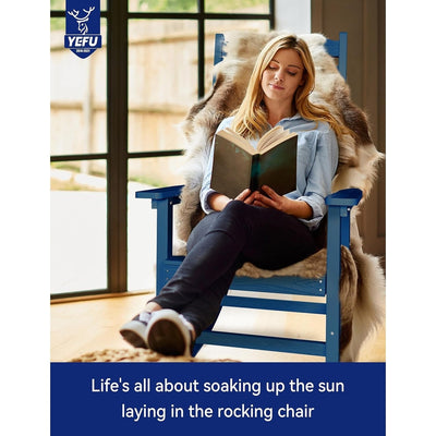 Chaise à bascule d'extérieur toutes saisons WINSOON, lot de 2