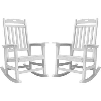 Chaise à bascule d'extérieur toutes saisons WINSOON, lot de 2