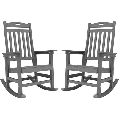 Chaise à bascule d'extérieur toutes saisons WINSOON, lot de 2