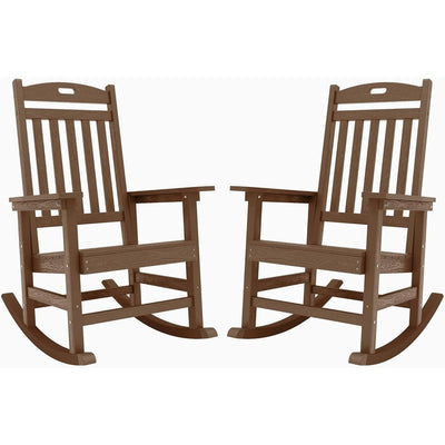Chaise à bascule d'extérieur toutes saisons WINSOON, lot de 2