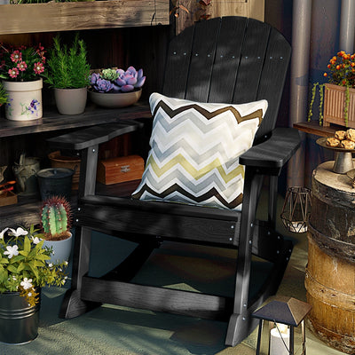 Chaise à bascule d'extérieur toutes saisons WINSOON, lot de 2