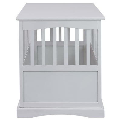 Table d'appoint en bois blanc pour cage pour animaux de compagnie avec porte verrouillable