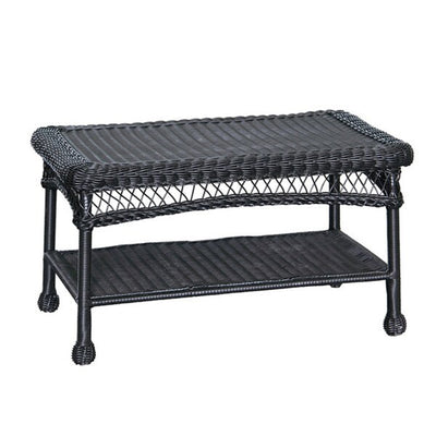 Ensemble de conversation 4 pièces pour patio en osier