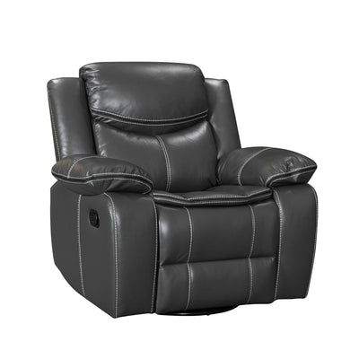 Fauteuil inclinable chauffant et massant en cuir durable à siège large