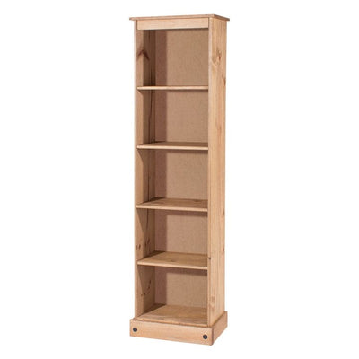 Bibliothèque haute et étroite en bois, collection Corona | Furniture Dash
