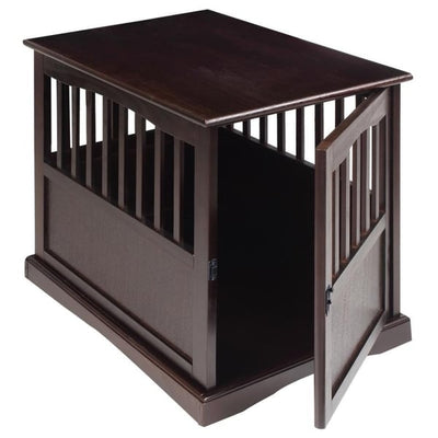 Table d'appoint en bois pour cage pour animaux de compagnie avec porte verrouillable