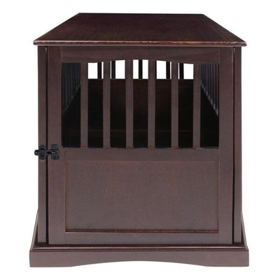 Table d'appoint en bois pour cage pour animaux de compagnie avec porte verrouillable