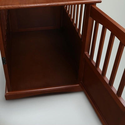 Table d'appoint en bois pour cage pour animaux de compagnie avec porte verrouillable