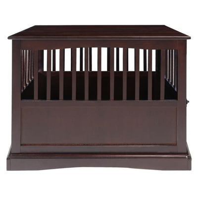 Table d'appoint en bois pour cage pour animaux de compagnie avec porte verrouillable