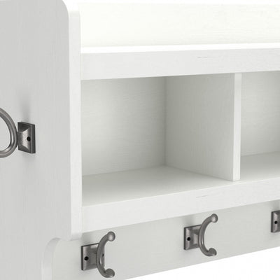 Porte-manteau mural Woodland 40 W avec étagère par Bush Furniture