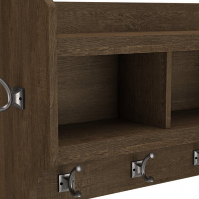 Porte-manteau mural Woodland 40 W avec étagère par Bush Furniture