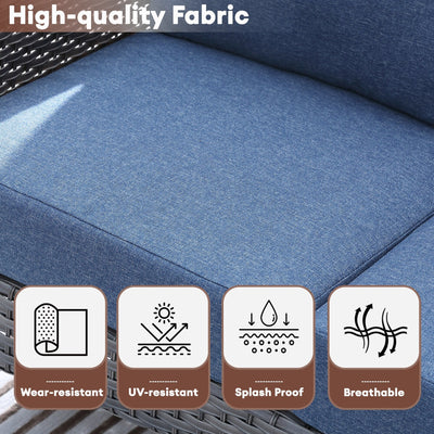 Ensemble de conversation de 4 pièces pour patio extérieur XIZZI avec table