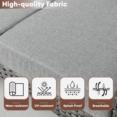 Ensemble de conversation de 4 pièces pour patio extérieur XIZZI avec table