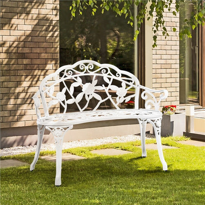 Banc de jardin en métal d'extérieur Yaheetech - N/A