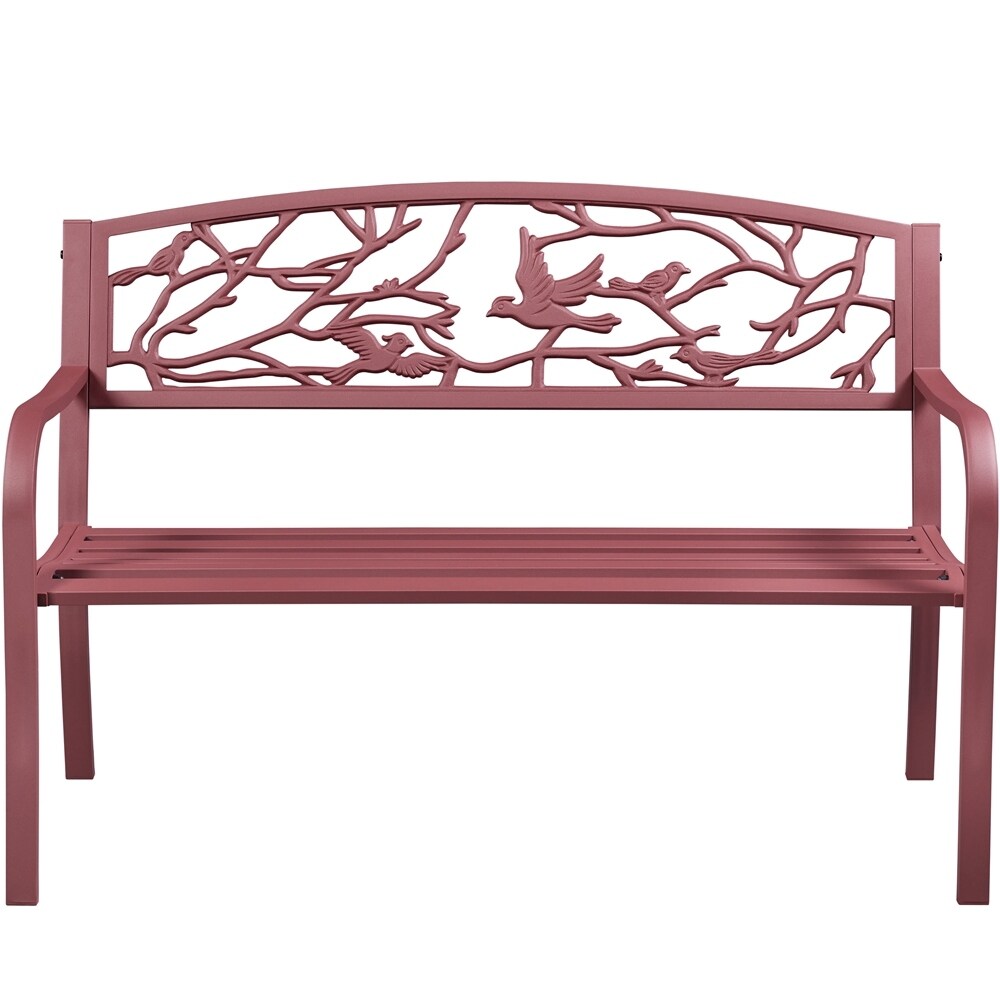 Banc de jardin Yaheetech en métal pour l'extérieur - N/A