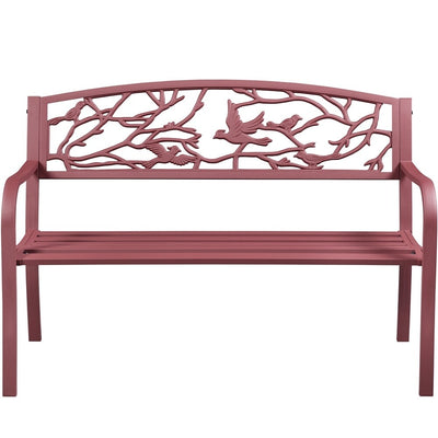 Banc de jardin Yaheetech en métal pour l'extérieur - N/A