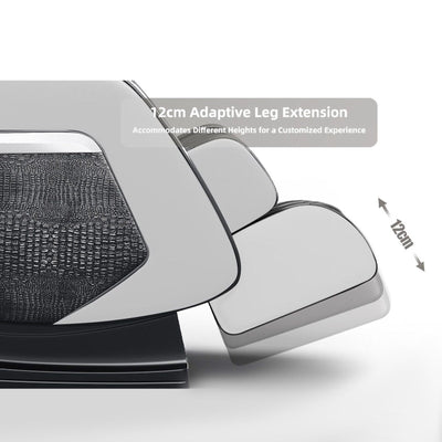 Fauteuil inclinable de massage à gravité zéro avec massage complet du corps, chauffage et audio Bluetooth intégré